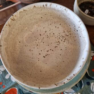 Petit Bol en Grès Brut Beige Moucheté - Artisanat Corse par Chloé Sorro