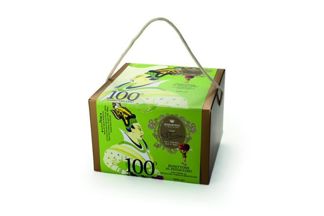 Panettone artisanal à la Pistache de Bronte 1kg de la Maison G.Cova à Milan
