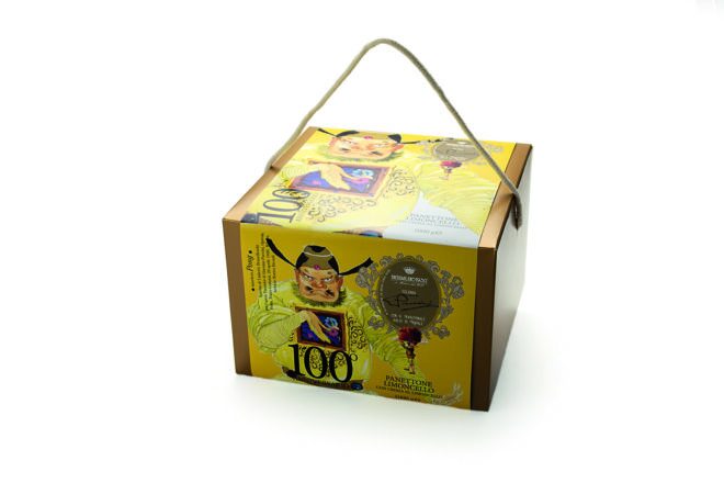 Panettone artisanal au Limoncello 1kg de la Maison G.Cova à Milan