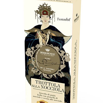 6 paquets de Biscuits sablés à la crème de noisettes en étui G. Puccini – Breramilano 90 g