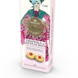 6 paquets de Biscuits sablés aux fruits des bois en étui G. Puccini – Breramilano 90 g