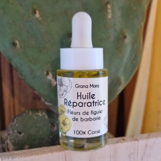 Huile Réparatrice aux Fleurs de Figuiers de Barbarie Corses 15ml - 100 % Corse