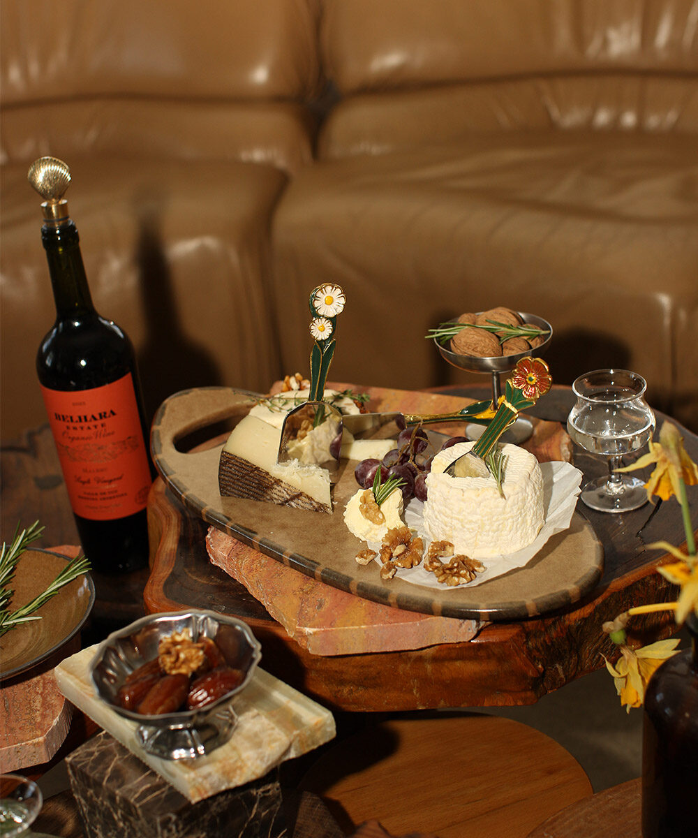 Ensemble de Couteaux à Fromage Posy – Artisanat Floral et Élégance Dorée - Doing Goods – Image 6