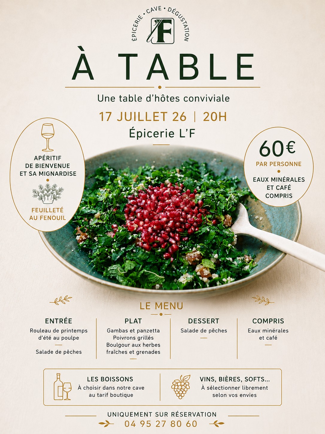 A TABLE! table privée du 17 juillet 2026